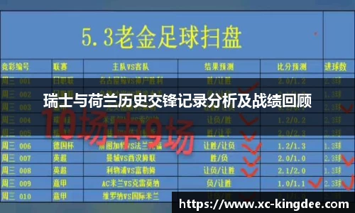 瑞士与荷兰历史交锋记录分析及战绩回顾